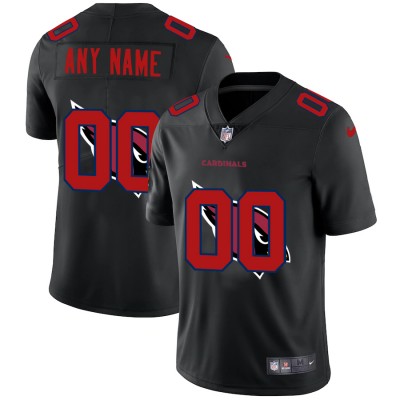 Arizona Cardinals Custom Men's Nike Team Logo Dual Overlap Limited NFL Jersey Black